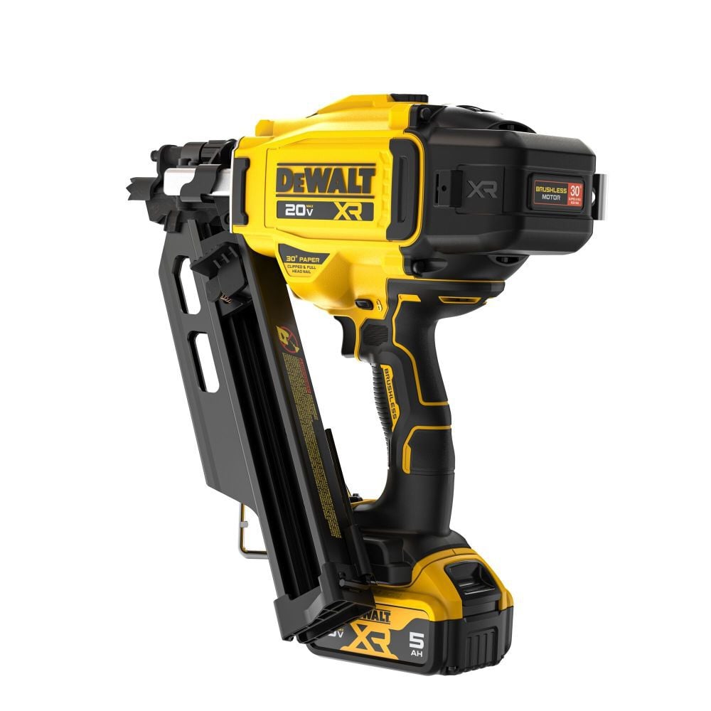DEWALT 20V MAX 30 Degree Paper Tape Framing Nailer Kit, large image number 10