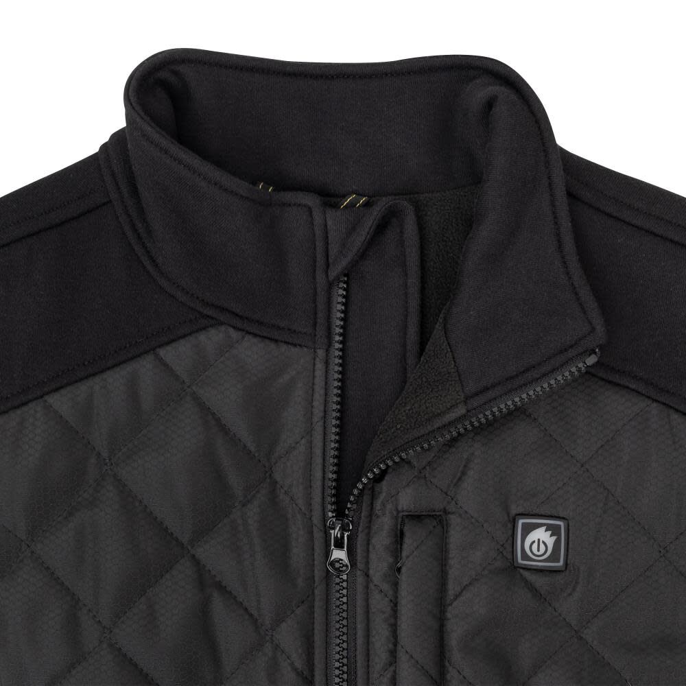 DEWALT Womens Hybrid Heated Jacket, Black, Large, large image number 4