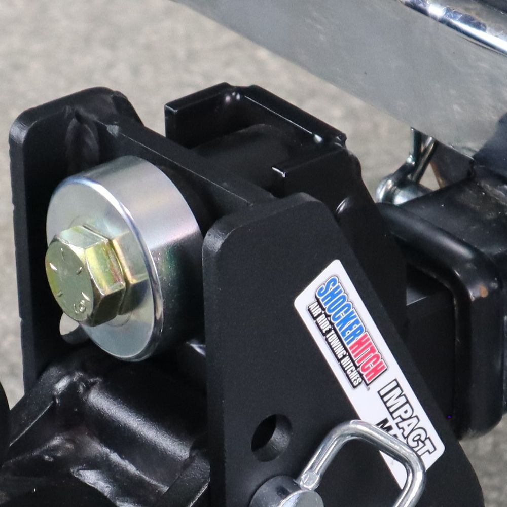 Shocker Hitch 20K Impact Max 2 Inch Cushion Hitch & Black Combo Sway Bar Tab Ball Mount 2 Inch & 2 5/16 Inch Hitch Balls, large image number 7