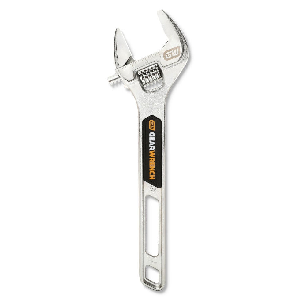 GEARWRENCH 10 Inch Chrome Plated Adjustable Wrench - 89753