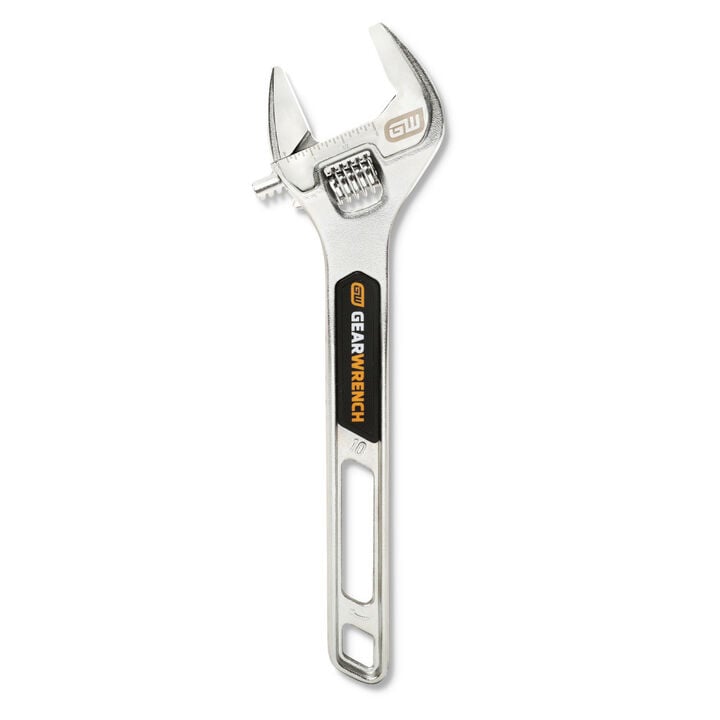 GEARWRENCH 10 Inch Chrome Plated Adjustable Wrench