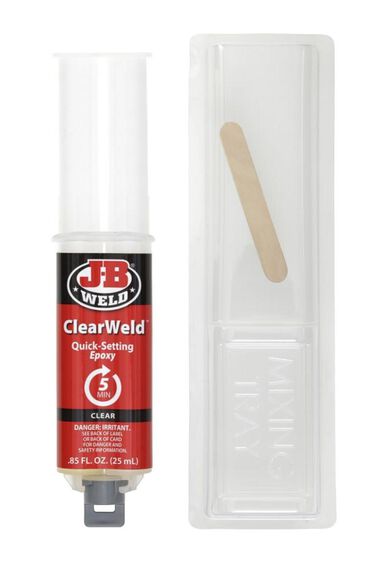 J-B Weld Clearweld Quick Setting Epoxy, large image number 1