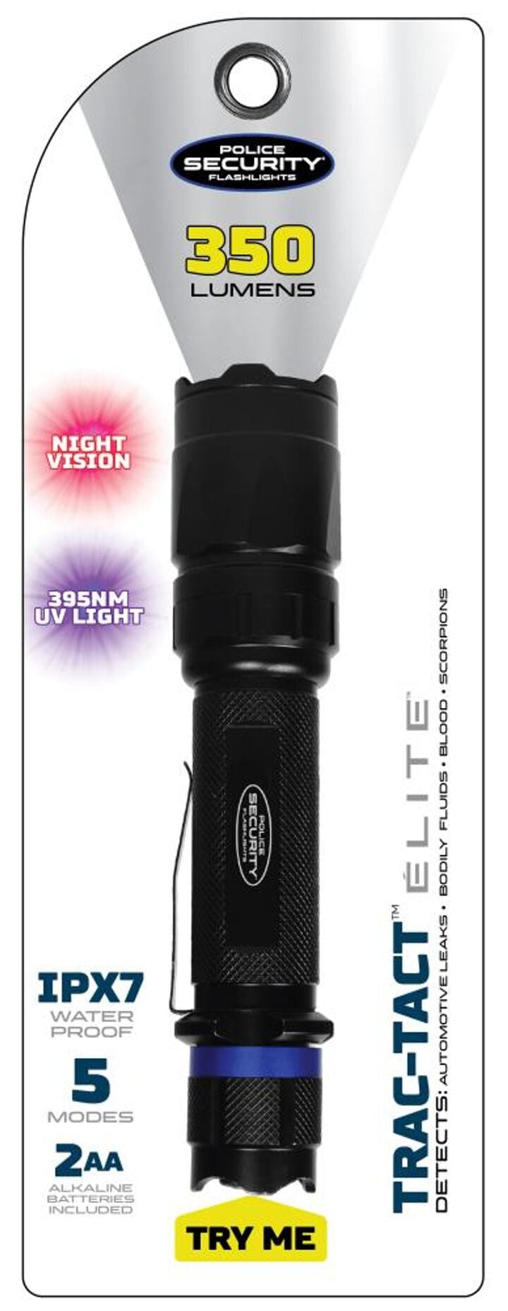 Police Security Trac-Tact 2AA Flashlight, large image number 1