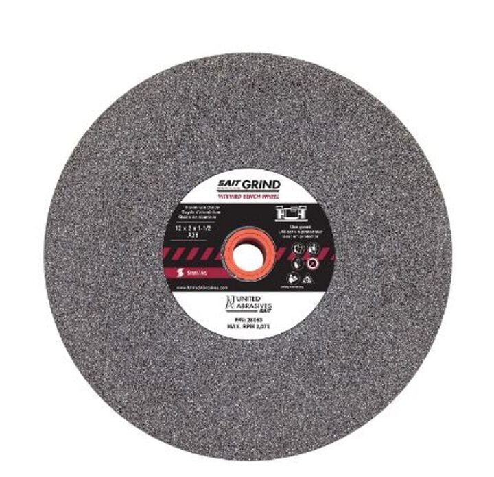 United Abrasives ALUMINUM OXIDE BENCH WHEEL 6 in x 1 in x 1 in