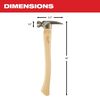 Milwaukee 19oz Smooth Face Hickory Wood Framing Hammer, small image number 3