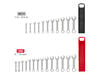 Tekton Stubby Combination Wrench Set, 25 Pieces (1/4 - 3/4 Inch, 6 - 19 mm), small image number 3