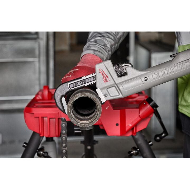 Milwaukee CHEATER Adaptable Pipe Wrench Aluminum, large image number 13