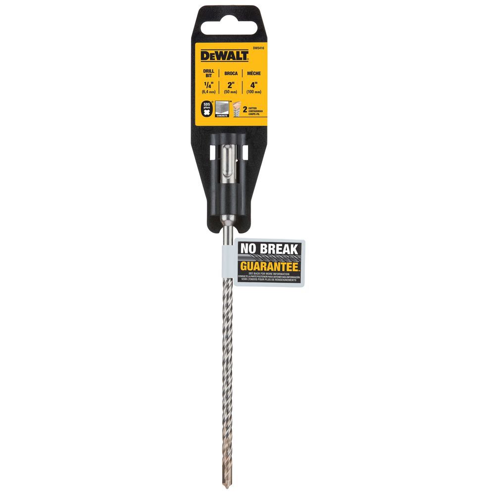 DEWALT 1/4 In. x 2 In. x 4 In. Rock Carbide SDS+ Hammer Bit, large image number 8