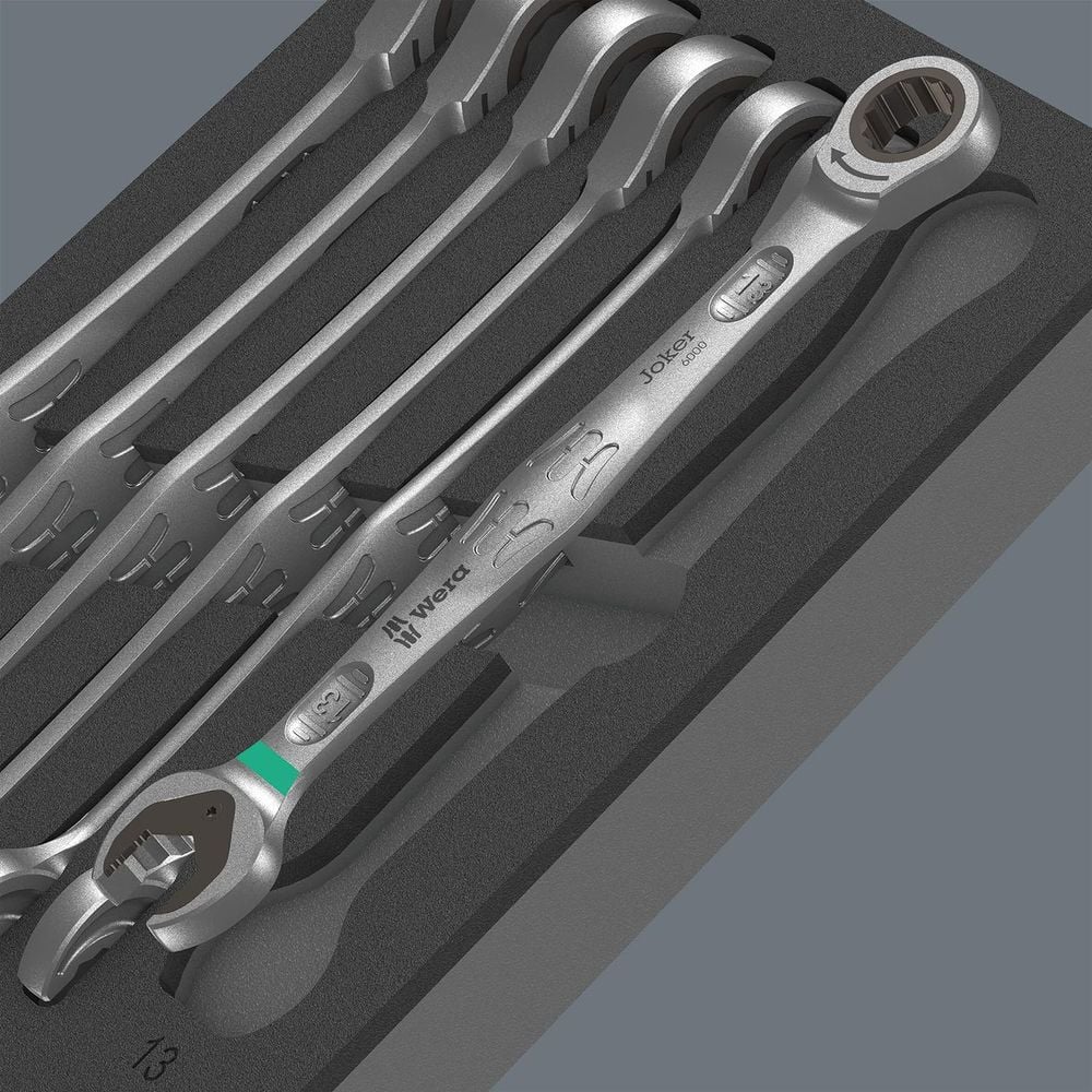 Wera Tools 6000 Joker Combination Wrench Set 1 with 9730 Foam Insert  11pc, large image number 2