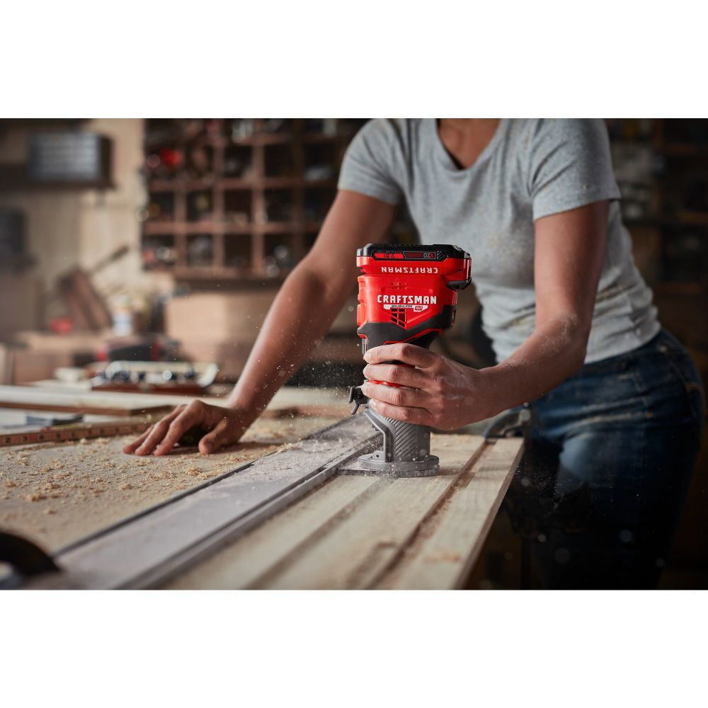 CRAFTSMAN Promotional V20 Brushless RP Fixed Base Router (Bare Tool), large image number 4