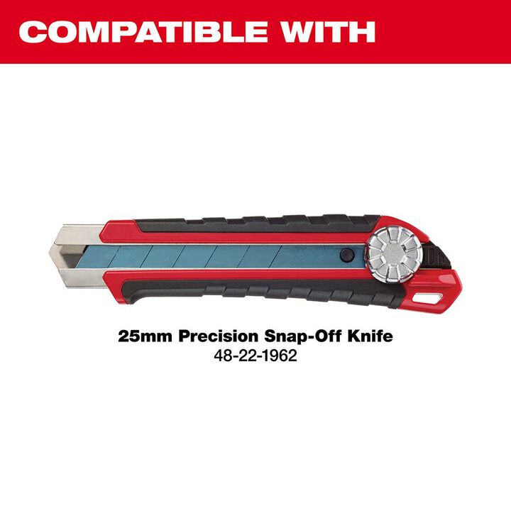 Milwaukee 25mm Precision Snap Blade 10PK, large image number 1