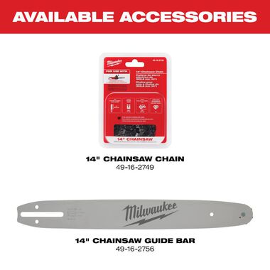 Milwaukee M18 FUEL 14inch Chainsaw (Bare Tool), large image number 13
