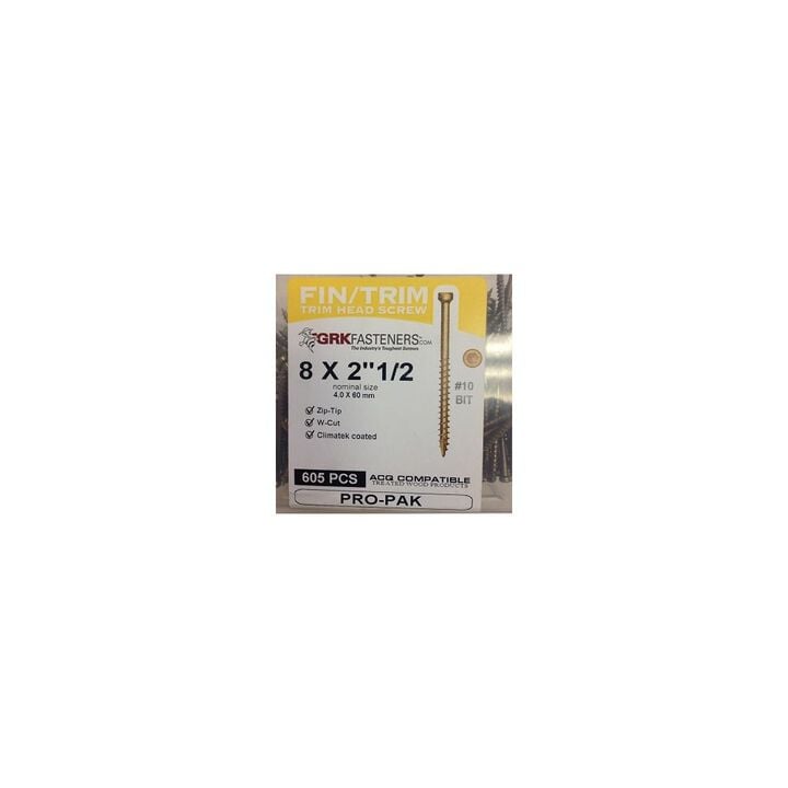 GRK Fasteners #8 x 2-1/2 In. Finishing & Trim Head Self-Tapping Screw, large image number 2