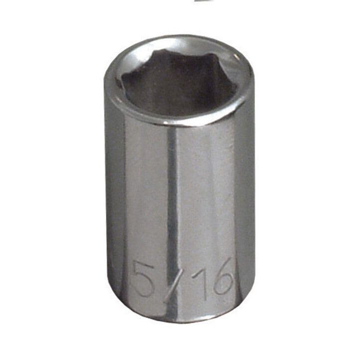 Klein Tools 7/16in Std 6-Pt. Socket 1/4in Drive, large image number 0