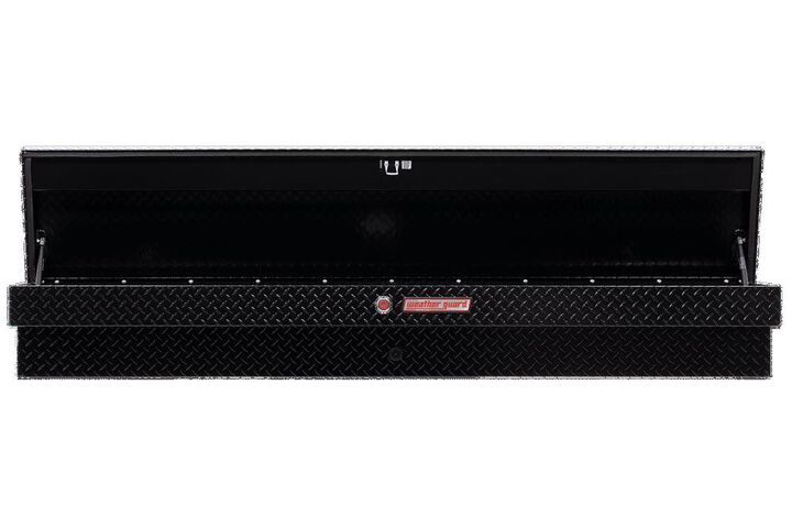 Weather Guard 87in Lo-Side Truck Tool Box Aluminum Gloss Black, large image number 2