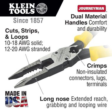 Klein Tools All-Purpose Pliers with Crimper, large image number 1