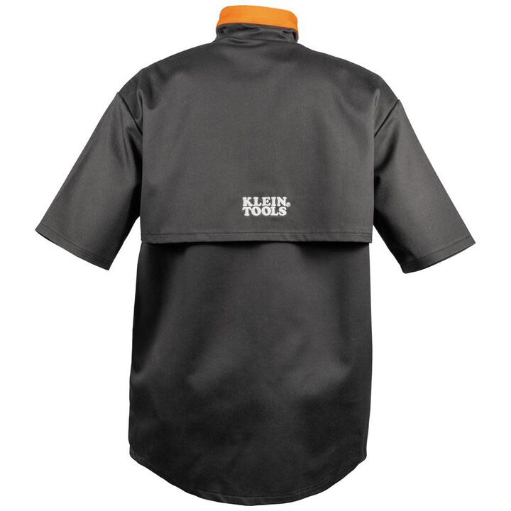 Klein Tools Flame-Resistant Welding Jacket with Removable Welding Sleeves, Black, XL, large image number 2