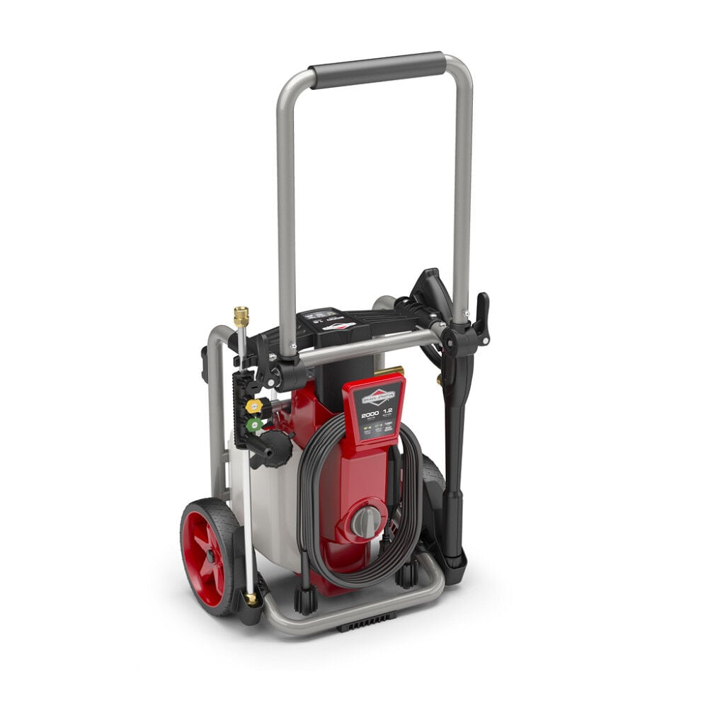 Briggs and Stratton 2000 PSI 1.2 GPM Electric Powered Cold Water Pressure Washer with 4 Spray Tips – 020681V