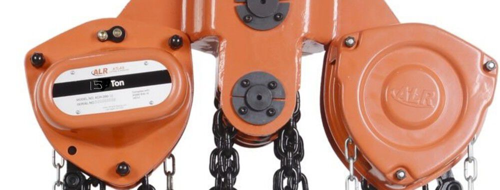Atlas Lifting and Rigging ACH 15 Ton Chain Hoist 15 Ft. Liftwith Overload Protection, large image number 2