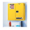 Justrite 20 Gallon Yellow Manual Close Flammable Cabinet, small image number 1