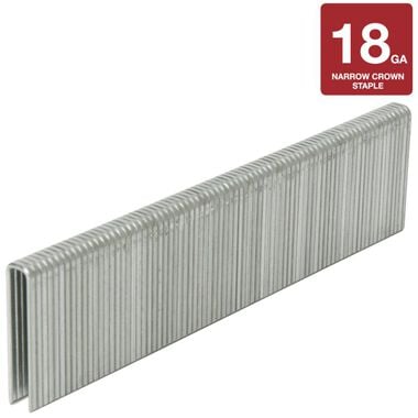 Metabo HPT Narrow Crown Finish Staples 1 1/2in x 1/4in 18 Gauge 5000pc, large image number 0
