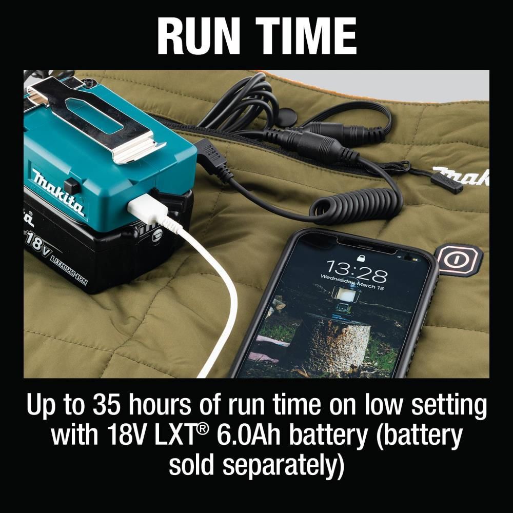 Makita 18V LXT Outdoor Adventure Heated Blanket (Bare Tool), large image number 5