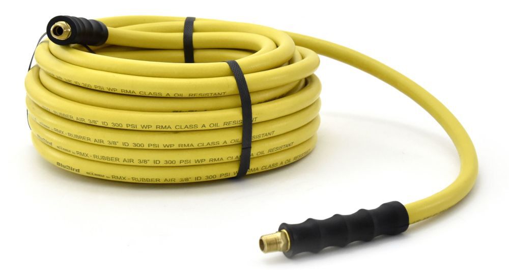 BluBird OilShield Next-Gen 3/8 Inch x 50 Ft. Rubber Air Hose Assembly, large image number 2