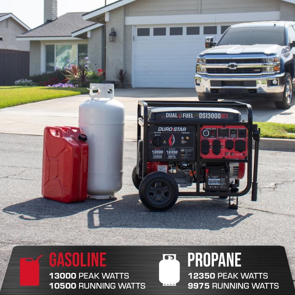 Duromax 13000 Watt Dual Fuel 49 State Portable Generator with CO Alert, large image number 3
