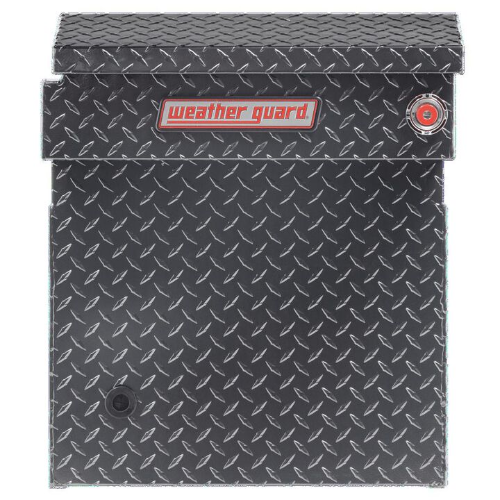 Weather Guard Saddle Truck Tool Box Aluminum Full Deep Gunmetal Gray, large image number 3