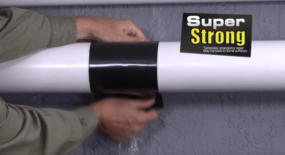Flex Seal 4 In. x 5 ft. Flex Tape Rubberized Waterproof Tape - Black, large image number 2