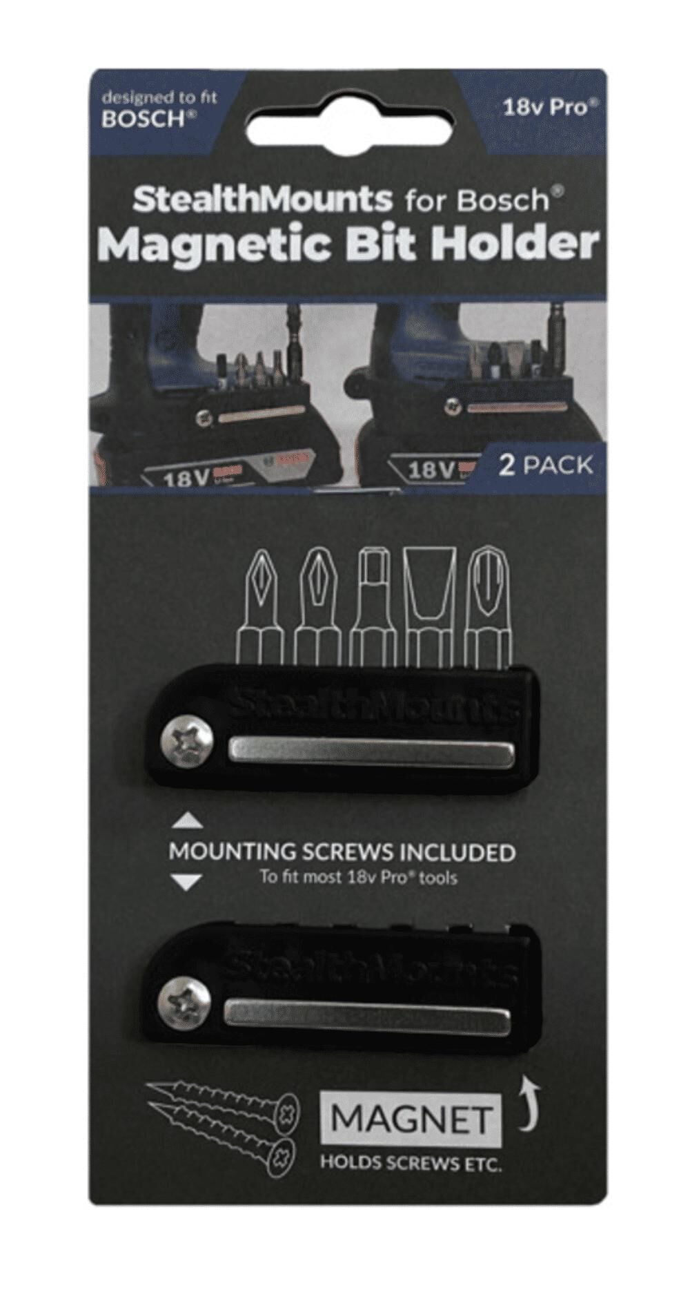 Stealthmounts BLACK Bit Holder for Bosch 2pk, large image number 1