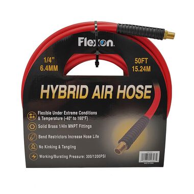 Flexon Hybrid Air Hose, 1/4 Inch x 50ft