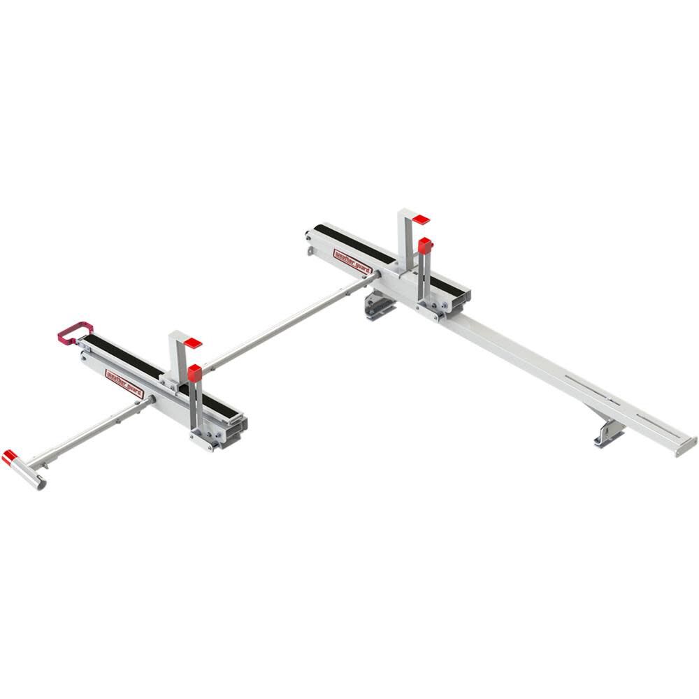 Weather Guard EZGLIDE2 Drop-Down Ladder Kit with Cross Member Extended Mid/High-Roof, large image number 1