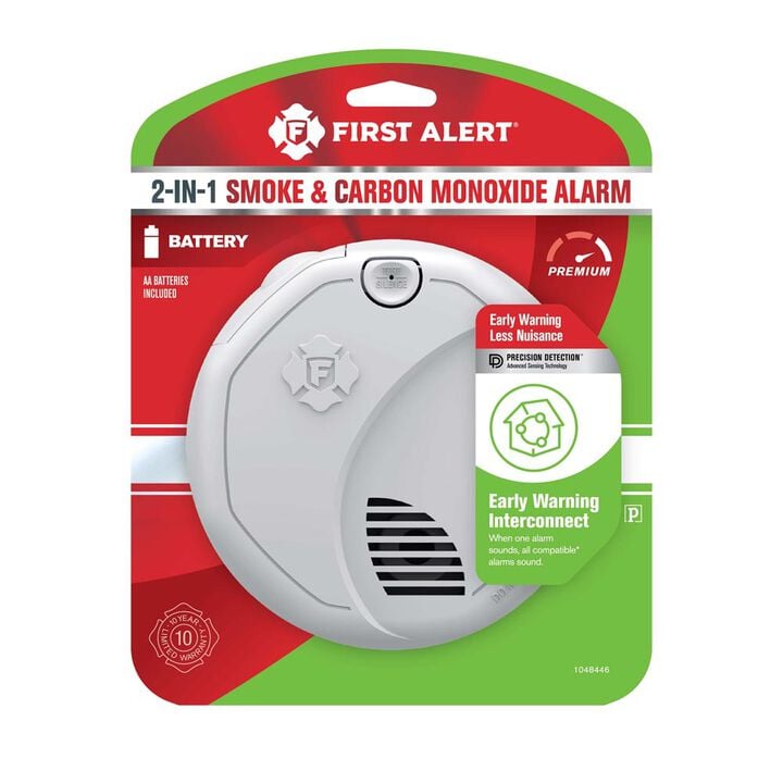 First Alert SMCO500V Wireless Interconnect Battery Smoke & CO Alarm with Voice, large image number 1