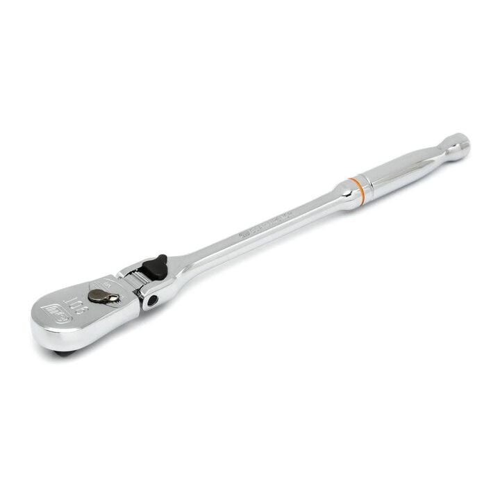 GEARWRENCH 3/8in Drive 90-Tooth Locking Flex Head Teardrop Ratchet 11in, large image number 3