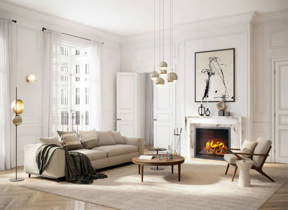 Napoleon Elevation X Electric 36 Inch Fireplace with LCD Enhancement Black, large image number 5