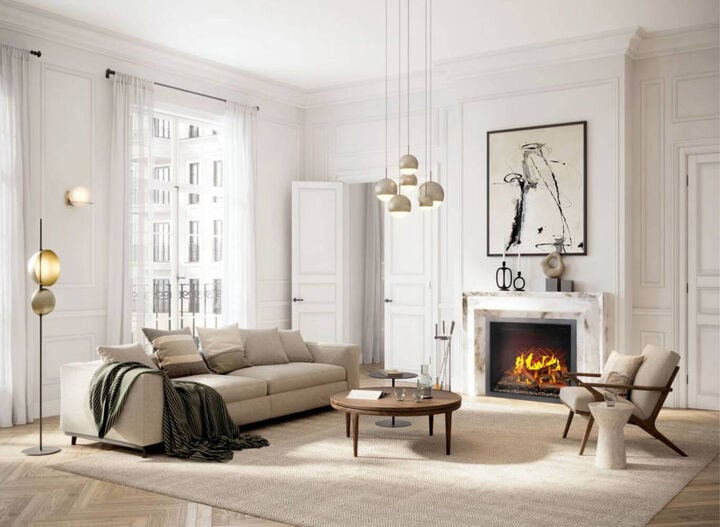 Napoleon Elevation X Electric 36 Inch Fireplace with LCD Enhancement Black, large image number 4