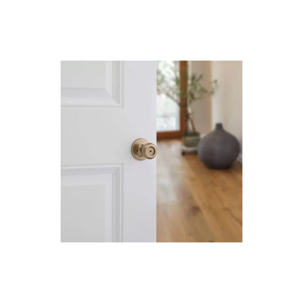 Kwikset Antique Brass Bed/Bath Tylo Privacy Door Knob Set, large image number 5