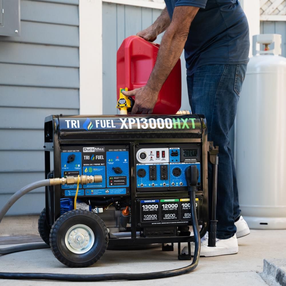 Duromax 13,000 Watt Tri-Fuel 50-State Portable Generator with CO Alert, large image number 13