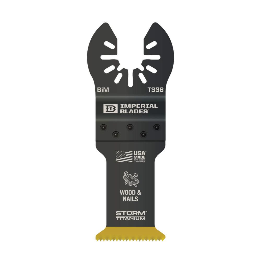 Imperial Blades IBOAT336-1 One Fit 1-1/4in Storm Titanium Wood & Nails Blade 1PC, large image number 1