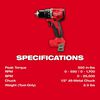 Milwaukee M18 Compact 1/2 in Hammer Drill/Driver (Bare Tool), small