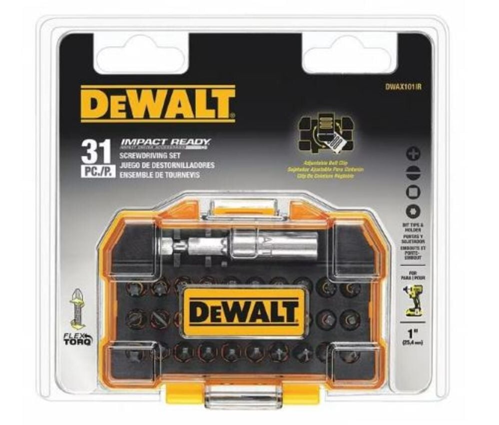 DEWALT 31 Pc Ir W/Flex Torq Compact Toughcase, large image number 1