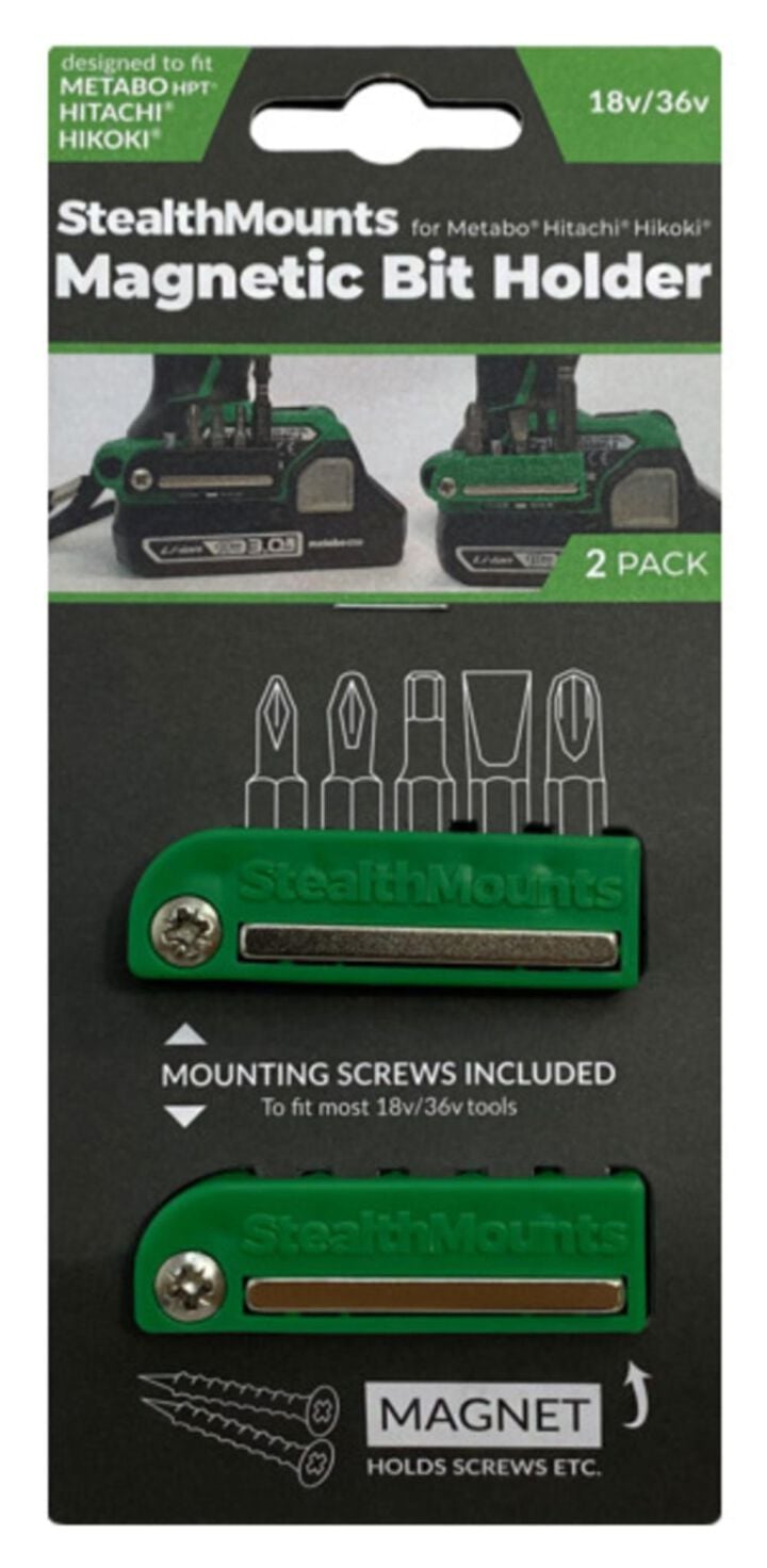 Stealthmounts BLACK Bit Holder for Metabo HPT 2pk, large image number 2