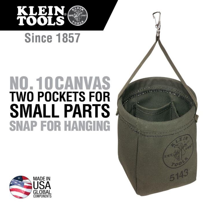 Klein Tools Canvas Tapered-Bottom Bag, large image number 1