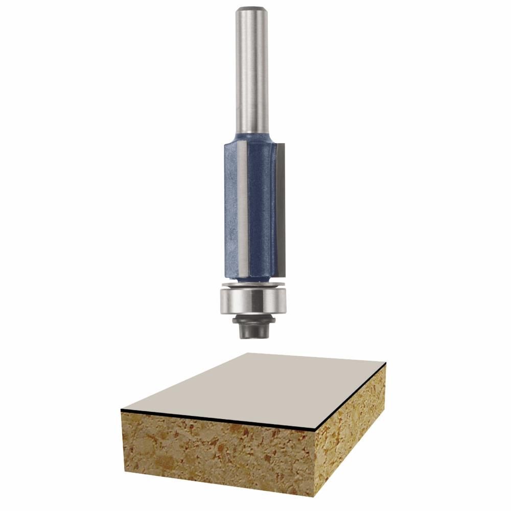 Bosch 1/2 Inch x 1 Inch Carbide Tipped 3-Flute Flush Trim Bit, large image number 1