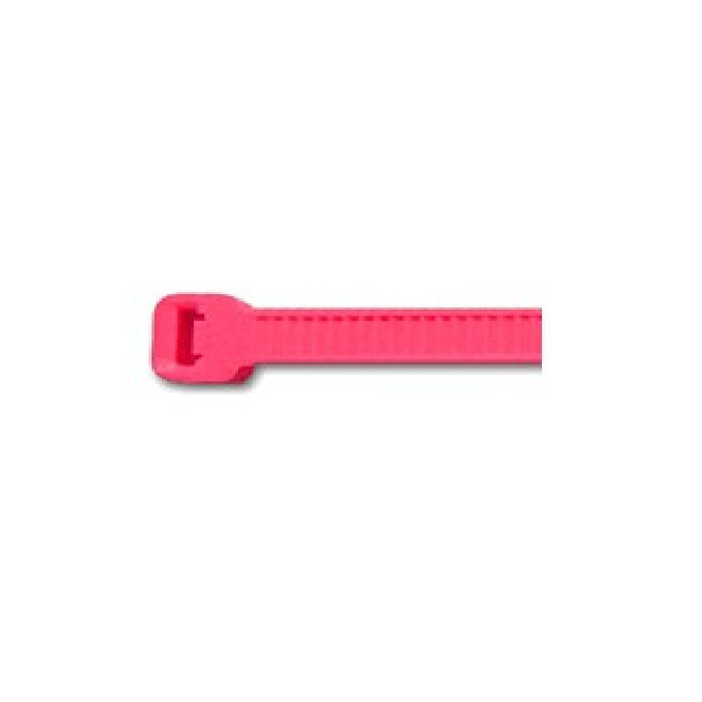 NELCO Products 11 Inch 50 Lbs Standard Cable Ties, Fluorescent Pink, 100 Pieces, large image number 2