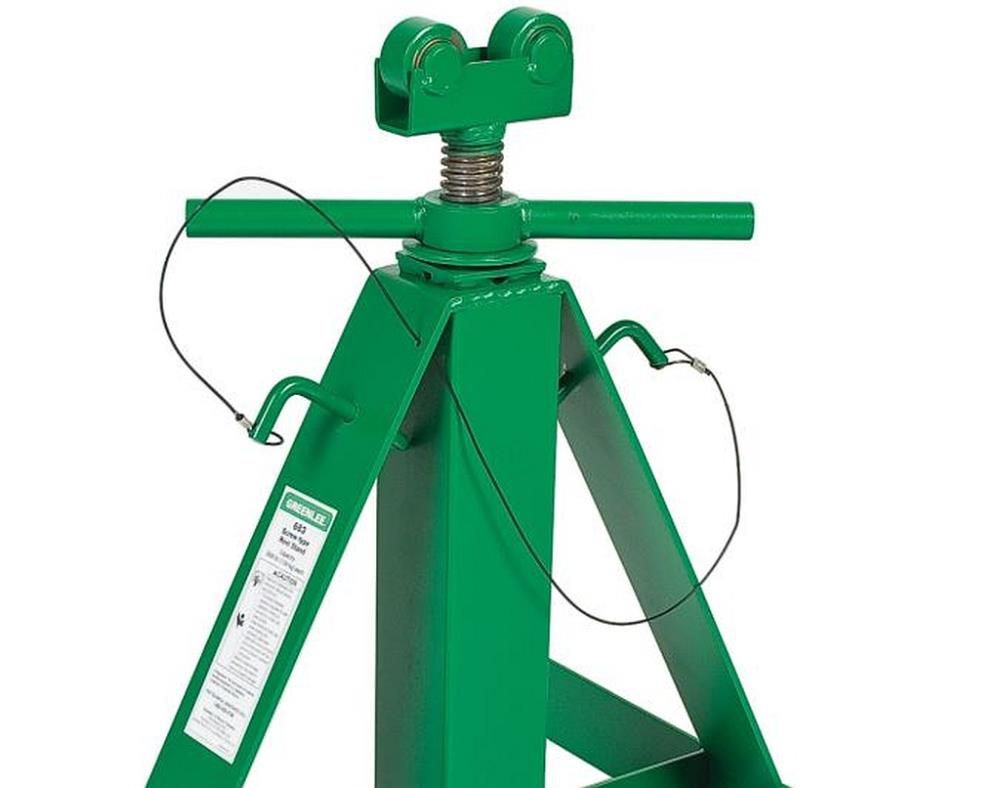 Greenlee 22 In to 54 In Screw Type Reel Stand, large image number 2