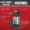 Red Lion 1/2HP 3150 GPH Sump Pump with Float Switch, small image number 4