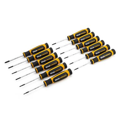 GEARWRENCH 12 Pc Phillips/Slotted/Torx Mini Dual Material Screwdriver Set