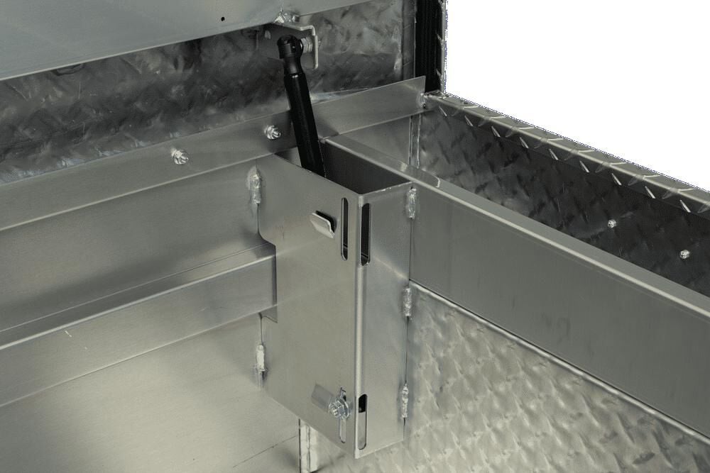 Weather Guard Saddle Truck Tool Box Aluminum Full Extra Wide Clear, large image number 7